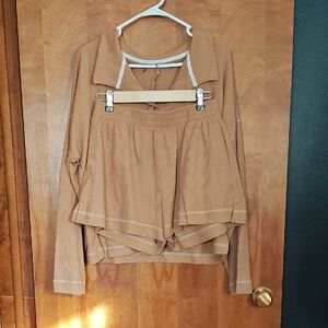 Chic Tan Knit Garment
